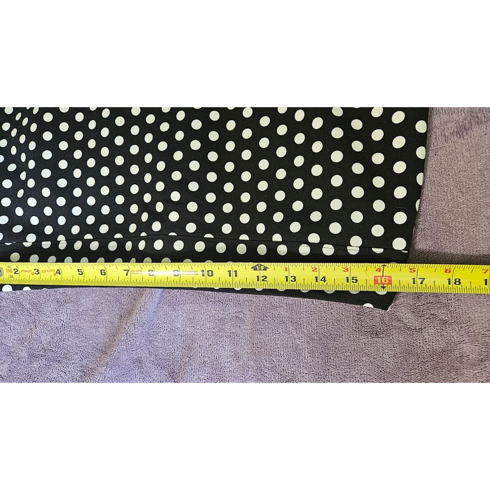 NEW Ann Taylor LOFT Polka Dot Pencil Skirt Business Career Black White Womens 12 - Picture 7 of 7